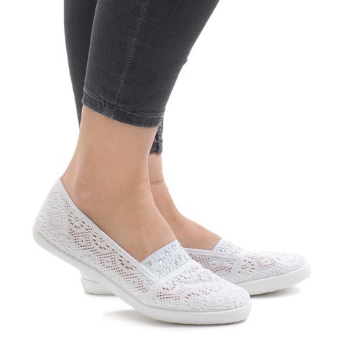 1148-Y weiße Schnürsneaker 1