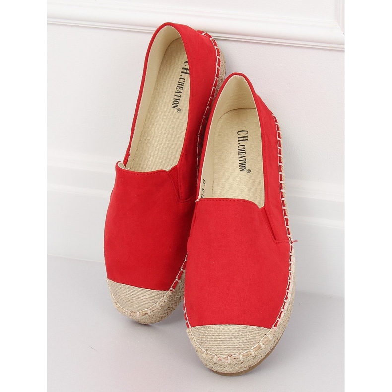 Rote Espadrilles Frauen 180-5 Red II-GAT 1