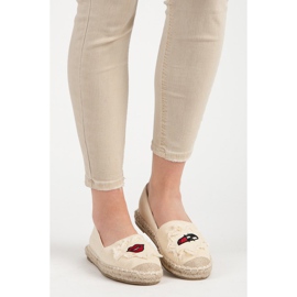 Bestelle Beige Espadrilles mit Patches 1