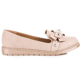 Marquiz Wildleder-Lords mit Schleife braun 2