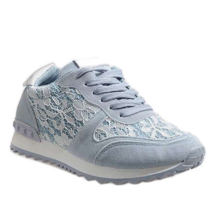 Blaue Sneakers mit G-100-Spitze 1