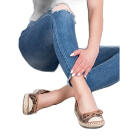 GUAPISSIMA Gepunktete Ballerinas braun 2