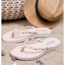 Seastar Rosa geflochtene Flip-Flops 2