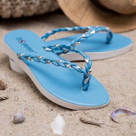 Seastar Blaue geflochtene Flip-Flops 1