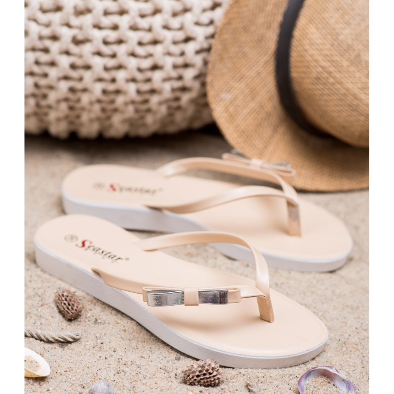 Seastar Flip-Flops mit Schleife braun 2