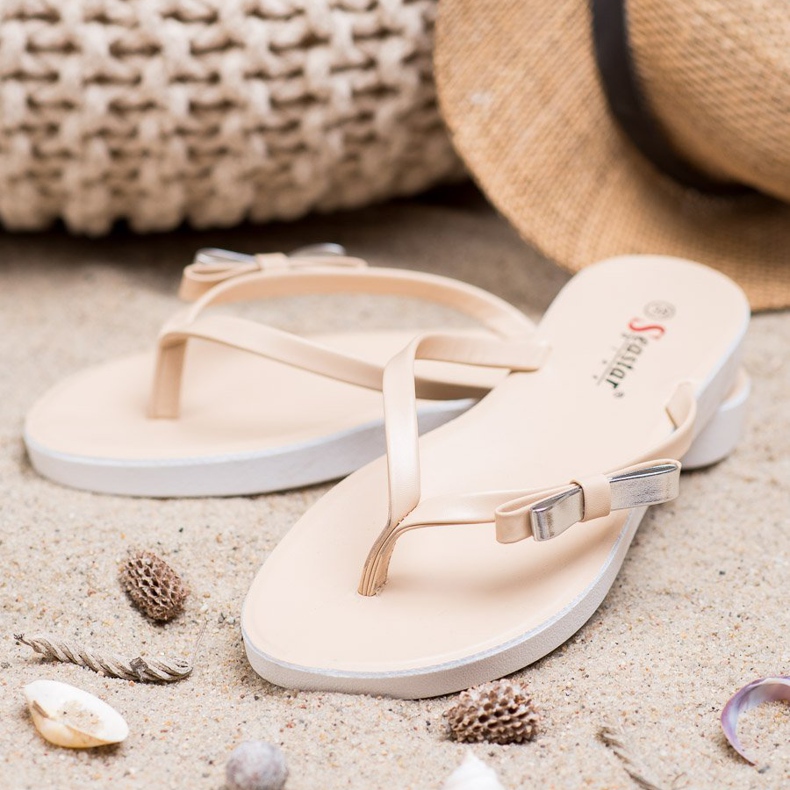 Seastar Flip-Flops mit Schleife braun 1