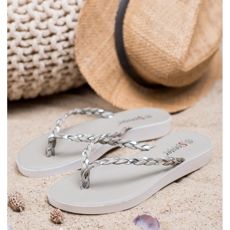 Seastar Graue geflochtene Flip-Flops 1