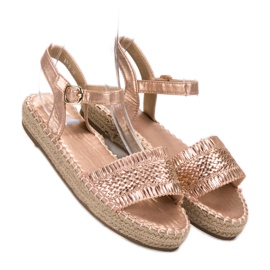 Small Swan Espadrilles Rosa Sandalen 1