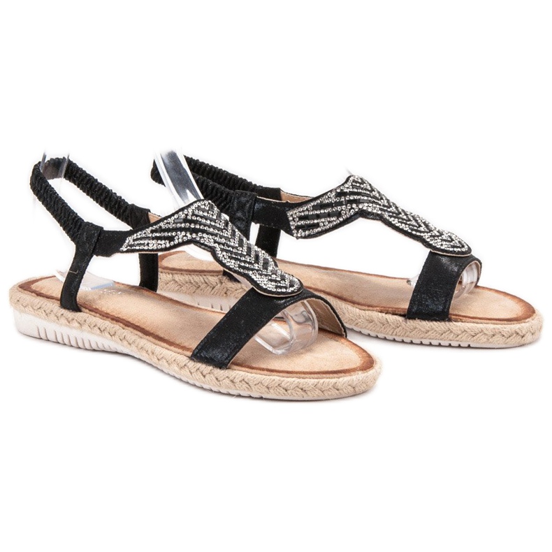 Emaks Slip-On-Sandalen mit Espadrilles schwarz 1