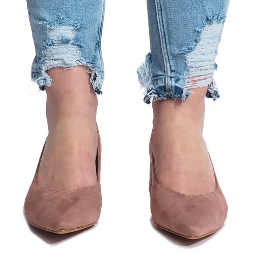 Pinke Pumps an der Herzsäule rosa 1