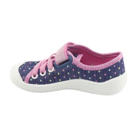 Befado Kinderschuhe 251X135 marineblau rosa grau 2