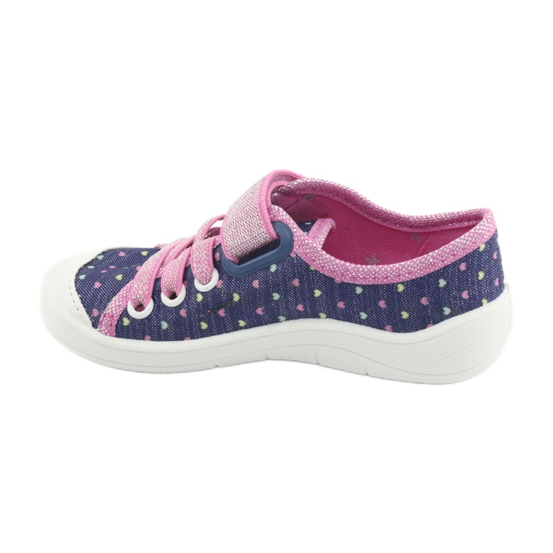 Befado Kinderschuhe 251X135 marineblau rosa grau 2