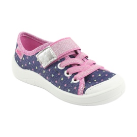 Befado Kinderschuhe 251X135 marineblau rosa grau 1
