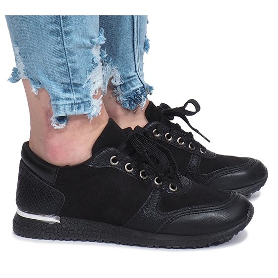 Schwarze Sport-Sneaker von Lyon 1