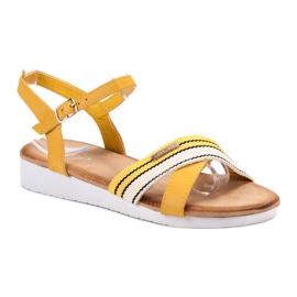 Bello Star Sandalen mit Schnallenverschluss gelb 1