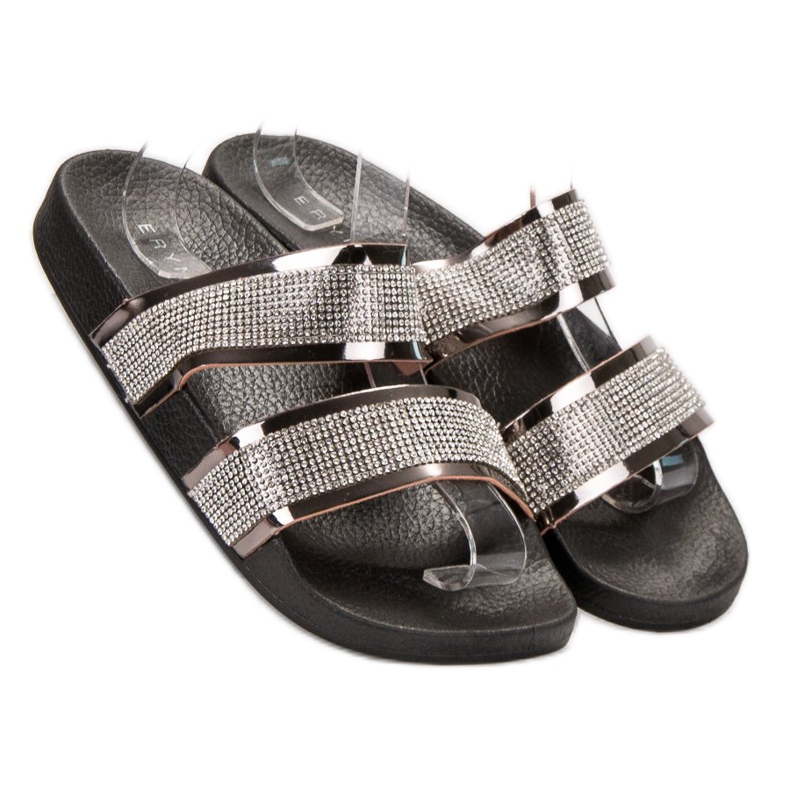 Erynn Schwarze Hausschuhe 1