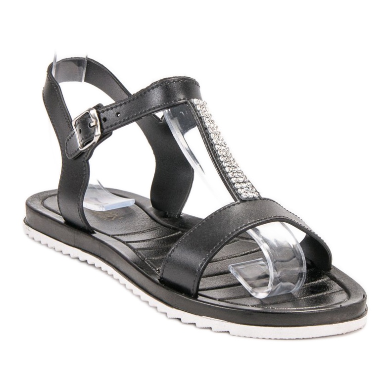 SHELOVET Gummisandalen schwarz 1