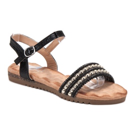 Emaks Bequeme Damensandalen schwarz 1