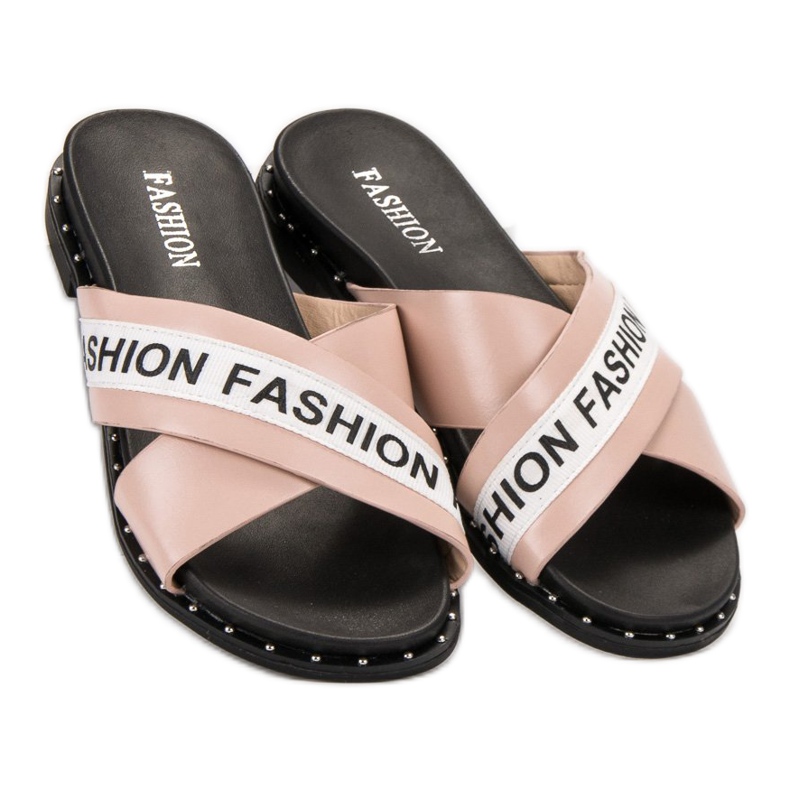 SHELOVET Rosa Mode Hausschuhe 1