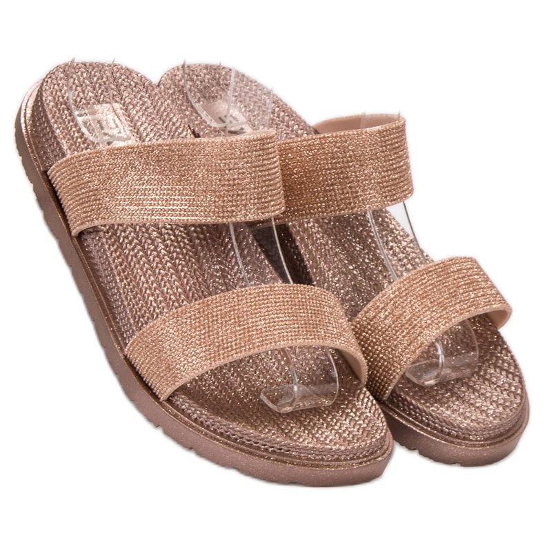 EXQUILY Modische Gummipantoffeln rosa 1