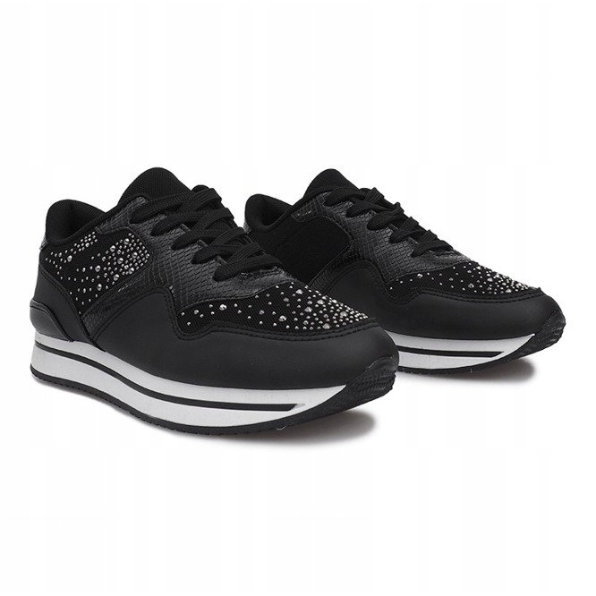 Schwarze Sport-Sneaker von Odette 1