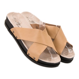 Clowse Beige Hausschuhe 2