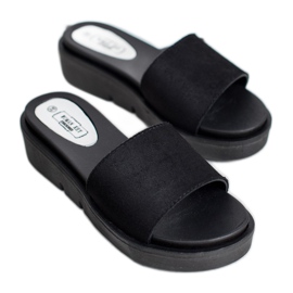 SHELOVET Keilsandalen schwarz 2