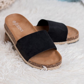 SHELOVET Espadrilles aus Wildleder schwarz 1