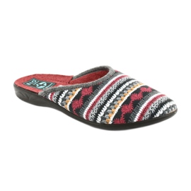 Norweger-Pullover Hausschuhe Adanex schwarz rot grau gelb 1