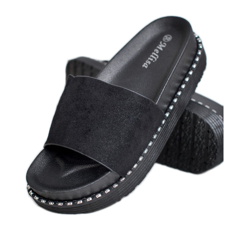 Melisa Keilsandalen schwarz 1