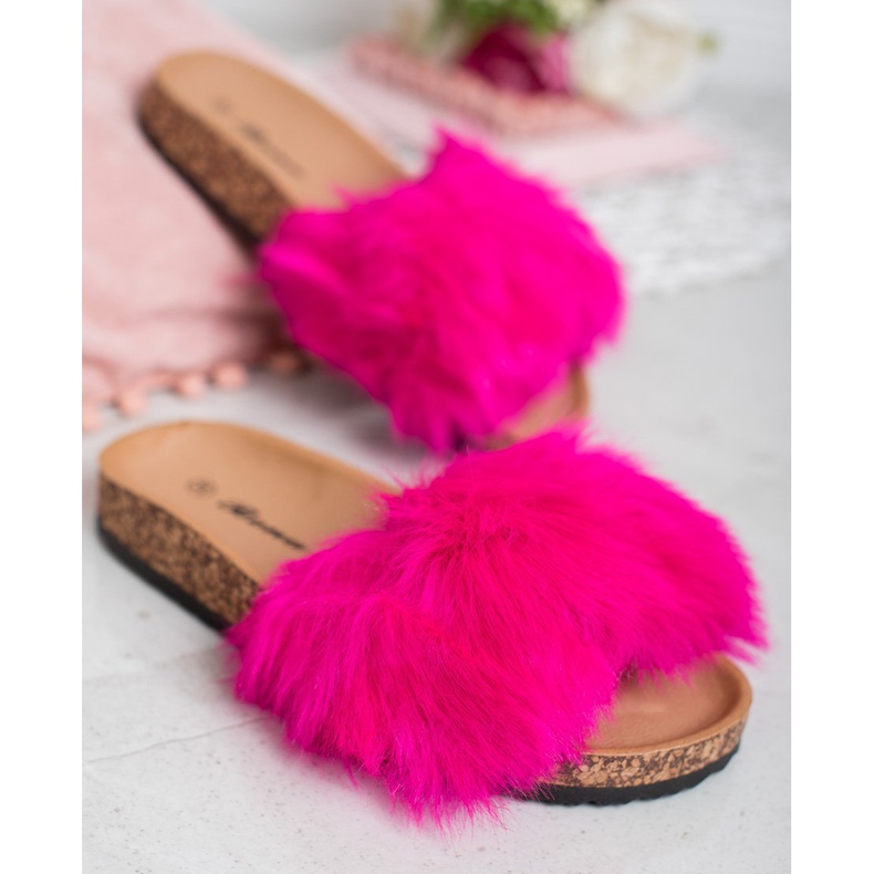 Bona Hausschuhe mit Fell rosa 1