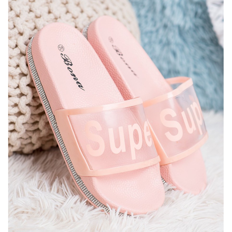 Bona Transparente Flip-Flops rosa 1