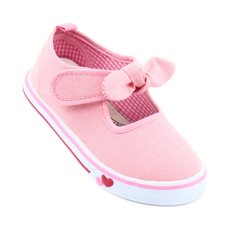 American Club Sneakers mit Schleife TEN42 rosa 1