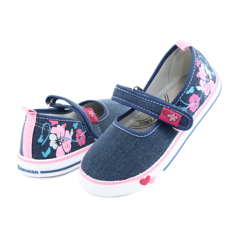 American Club Sneakers mit Klettverschluss TEN15 blau 3