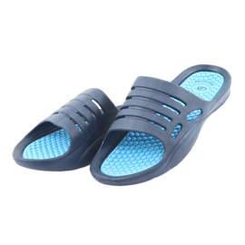 American Club blaue Schaumpantoffeln für Wasser marineblau 3