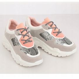 Graue LV88P Snake Sportschuhe 1