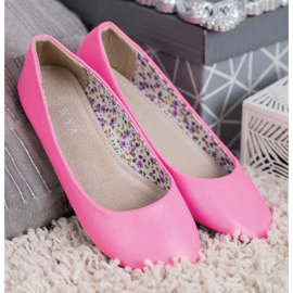 SHELOVET Lässige Ballerinas rosa 2
