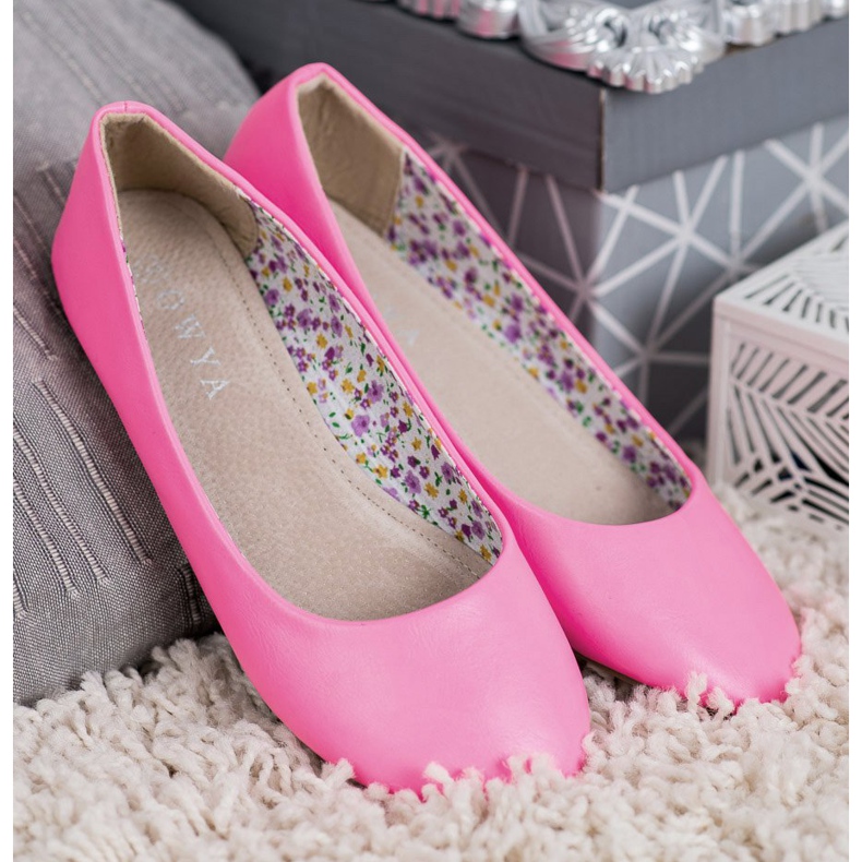 SHELOVET Lässige Ballerinas rosa 2