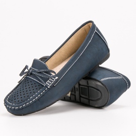 SHELOVET Lässige Slipper blau 1