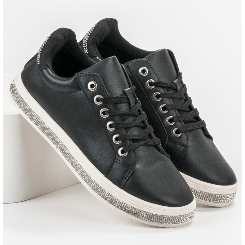 SDS Sportschuhe mit Zirkonia schwarz 2