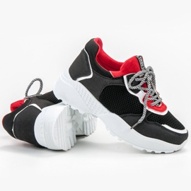 SHELOVET Modische schwarze Turnschuhe mehrfarbig 1