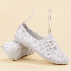 SHELOVET Turnschuhe aus Öko-Leder weiß 1