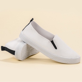 Kylie Weiße Slip-On-Sneakers 1