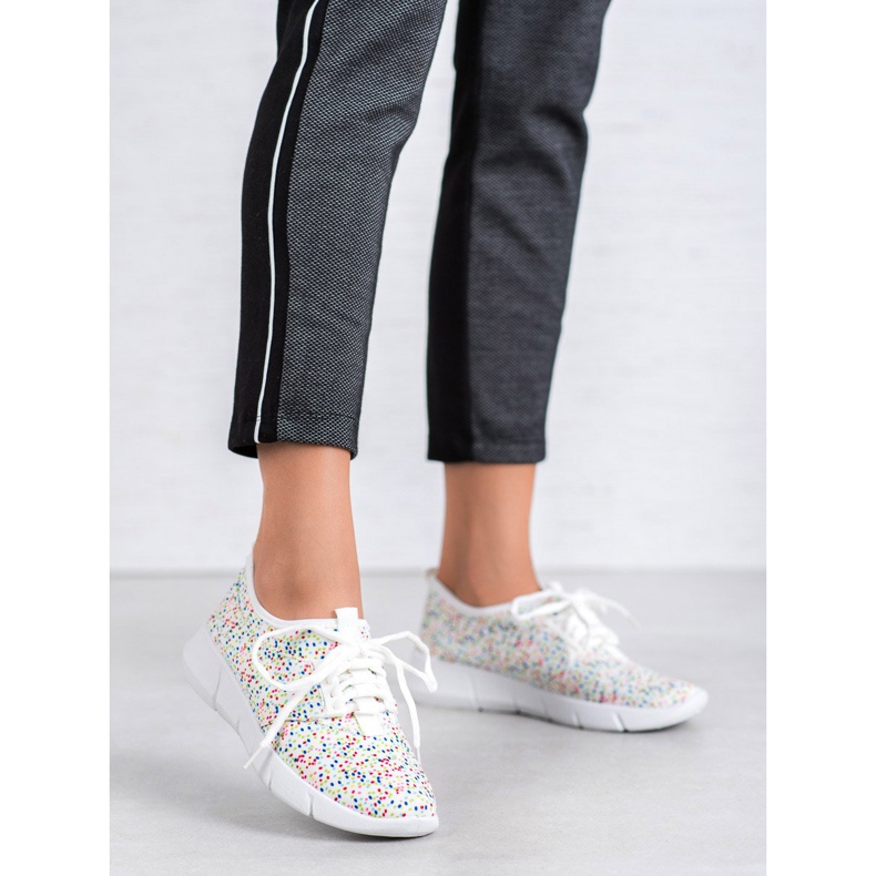 Bona Sportschuhe mit Tupfen weiß 1