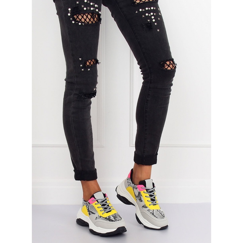 Graue BL169P Snakeskin Sportschuhe mehrfarbig 2