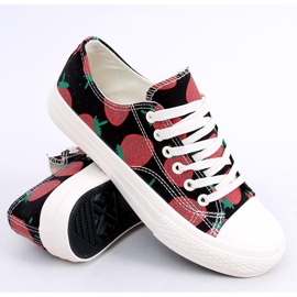 Strawberry schwarze Turnschuhe XL-21 Schwarz 2