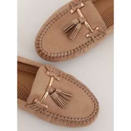 Beige Slipper für Damen L7183 Khaki 1