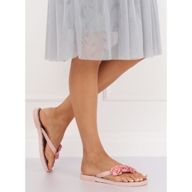 Flip-Flops mit Blumen rosa YJL-1818 Pink 1