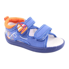 American Club blaue Kindersandalen TEN36 orange 1