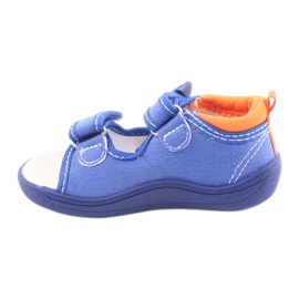 American Club blaue Kindersandalen TEN36 orange 2